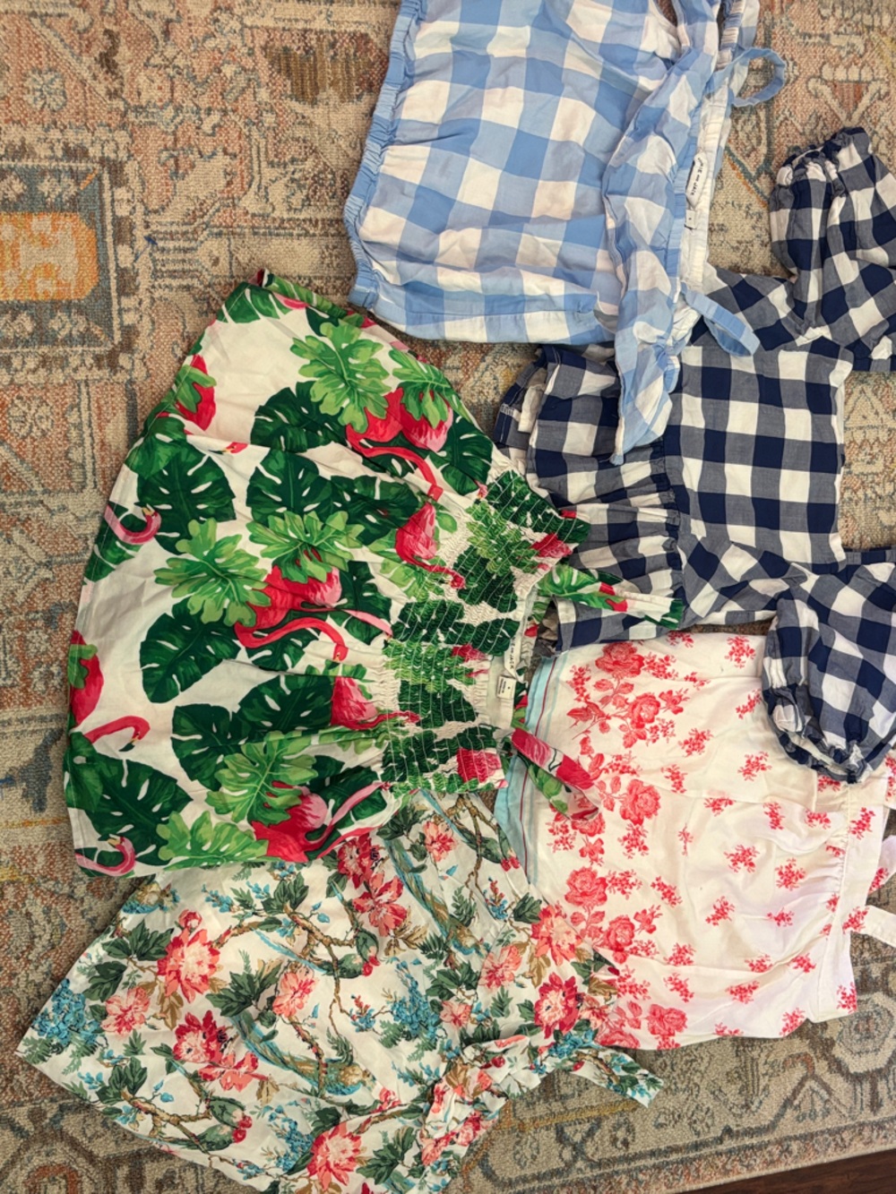 6 summer janie and jack girl shirts all 6t